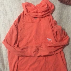 Long sleeve PINK neon pink dog tee